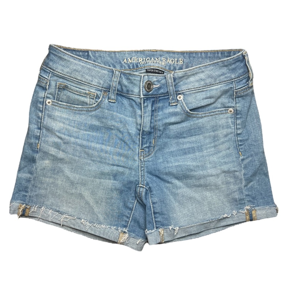 American Eagle Stretch Cuffed Shorts summer western cowgirl